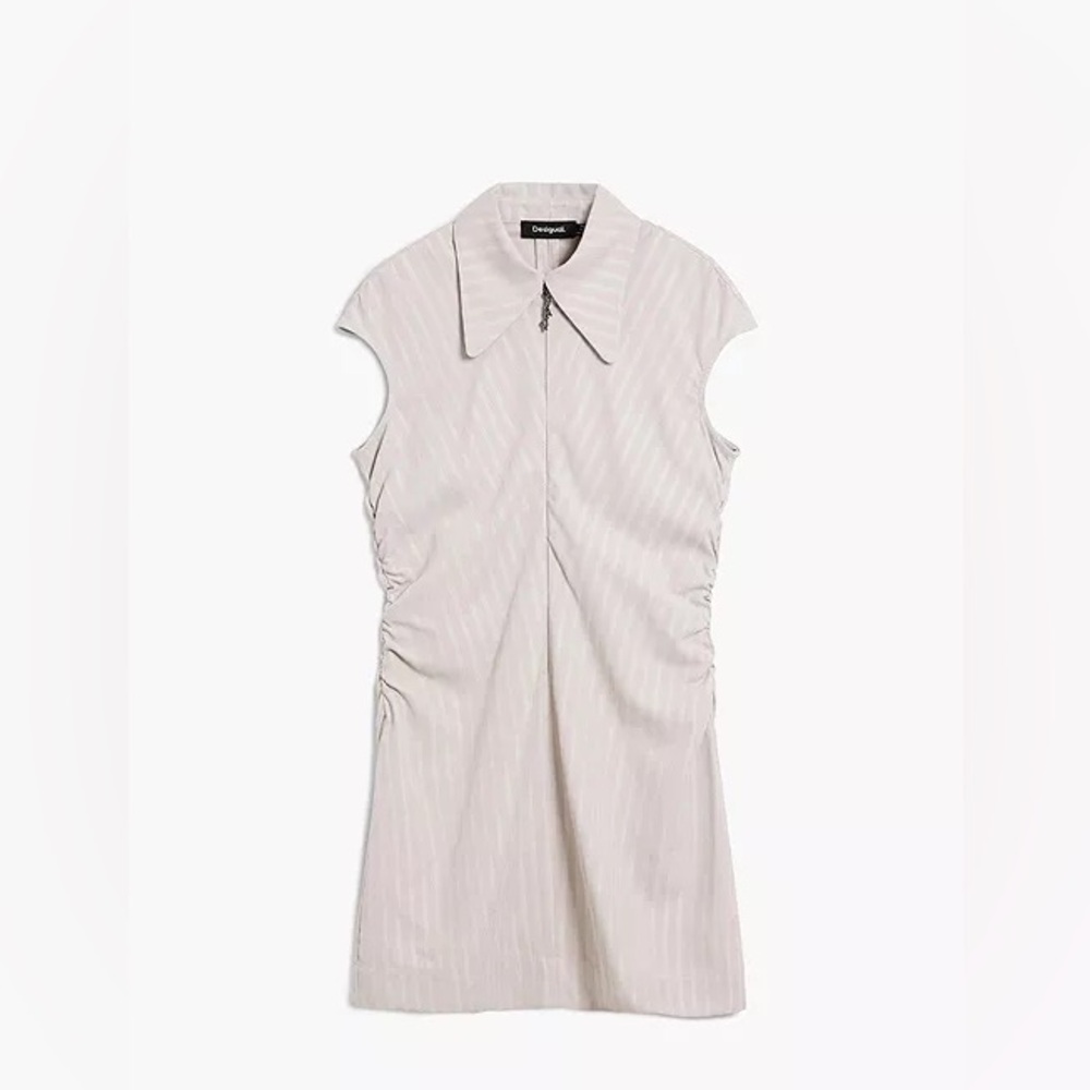 Desigual Women's Slim striped dress with short sleeves Size L